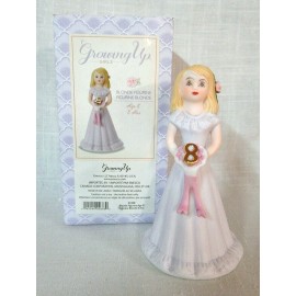 Enesco Growing Up Girls Figurine ~ Blonde Age 8
