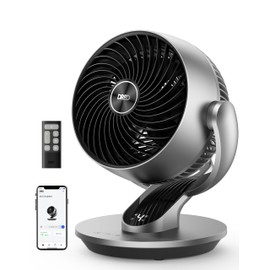 Dreo Smart Fan for Bedroom,120° Vertical and 90° Oscillating Fan with Remote/Voice, 13 Inch Height Quiet Air Circulator for Whole Room, 70 ft, 4 Speeds, 5 Modes, 12H Timer, Desk Fans for Home, Office
