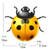 HHgrowe Metal Ladybugs Wall Art Decor Hanging Sculpture Decoration Iron