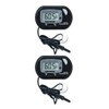 2-Pack Digital Aquarium Thermometers with Probe & Suction Cup -