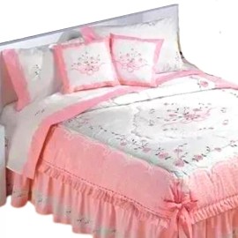 Primavera Colcha Bombon Matrimonial +cojines Algodón Competition