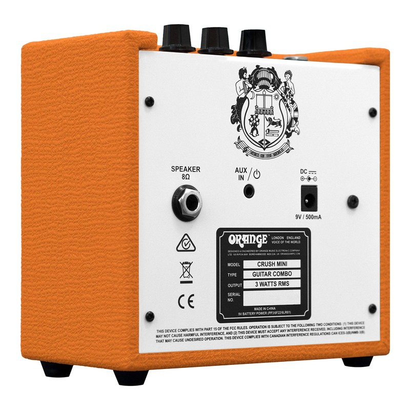 Orange Crush MINI Orange Guitar Amplifier Mini-Amp CRUSH-MINI-OR