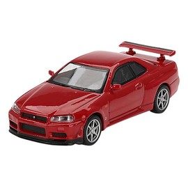 MINI GT 1/64 Nissan Skyline GT-R R34 V-Spec Active Red (Right Handle) Finished Product