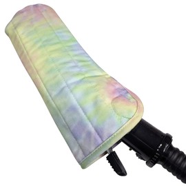 Funda/cubierta [resistente al calor] para rizadores, planchas planas o alisadores, y planchas de estilo, forro recubierto de silicona y bolsa de algodón acolchada para viajes, gimnasio o hogar [Remolino de teñido anudado]