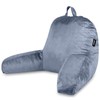 Jufone Reading Pillow for Sitting in Bed Adult Light Blue-Gray