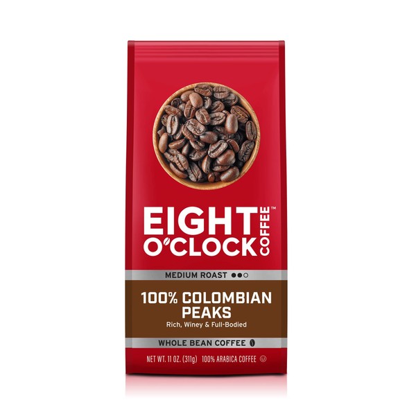 Eight O'Clock Coffee 100% Colombian Peaks & Arabica, 11 Ounce