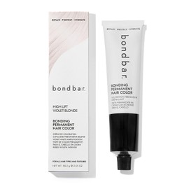 Bondbar HLV High Lift Violet Blonde Bonding Permanent Creme Hair Color, Repairing hair dye for all hair types, Vegan, Built in Bonding, 2.05 Oz