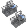 SQOON Dishwasher Basket, Universal Cutlery Basket, Folding Grid Lid, Plastic,