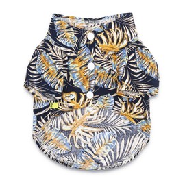 DroolingDog Hawaiian Shirts for Small Dogs Camp Clothes Cat Apparel Pet Vacation Tee Shirt
