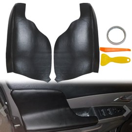 NLQR 2 Pcs Door Armrest Replacement Cover Leather Gray Compatible with Honda Odyssey 2011-2017