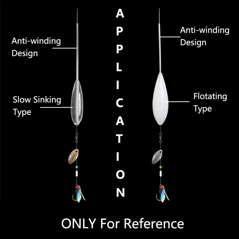 5 Pack Casting Bobber Float, 12/15/20/25/30G Floating Acrylic Bombarda Fly