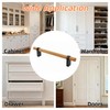 Mcredy Drawer Pulls Black 5.04" Hole Distance Wooden Drawer Pulls