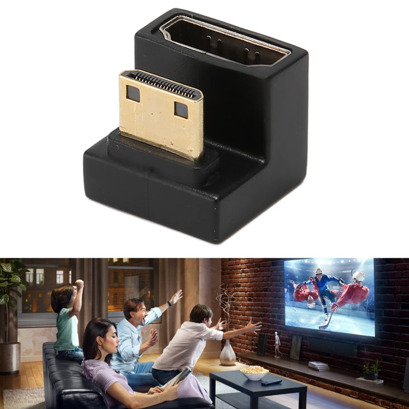Bewinner Adaptador Mini HDMI a HDMI de 180 Grados, 8K