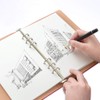 A5 Blank Refills Paper for Filofax Planner/Binders, 100 Sheets/200 Pages,