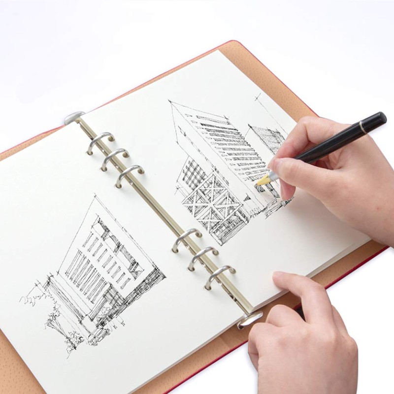 A5 Blank Refills Paper for Filofax Planner/Binders, 100 Sheets/200 Pages,