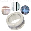 Stainless Steel Round Handle Bath Glass Embedded Hollow Pull Knob