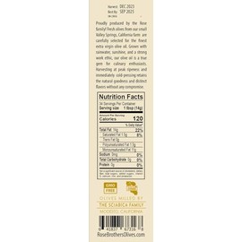 Rose Brothers Extra Virgin Unfiltered Cold Pressed California Olive Oil 500ml