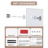 Mifuro Magnetic Glass Whiteboard，36"x24" Wall Mounted Frameless Dry Erase Board