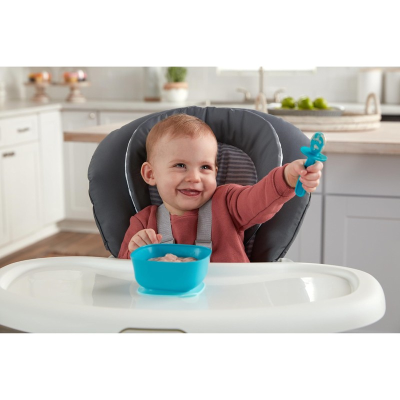 NUK Pretensil Dipper Spoons and Forks, 4 Pack, 6+ Months