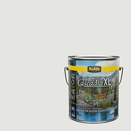 Rodda Paint CASCADIA XL Exterior Velvet Paint & Primer in One, 1-Gallon, Barely White