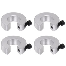 sourcing map 4pcs Shaft Collar Set for Linear Rail SBR20, Clamp-on Shaft Collar with Set Screw 20mm Bore, 30mm OD, 10mm Thickness, Aluminum All in One Shaft Clamping Collars, Anodization