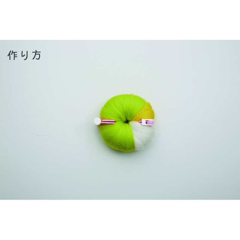 Hamanaka H441-478 Wool Felt Kit, Wool Bonbon, Ham-chan and Round