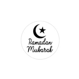Ramadan Mubarak Stickers, Ramadan Stickers 2" Ramadan Mubarak Round Stickers, Mason Jar Stickers, Labels, Set Of 20 Sticker Labels Party Favors Gift Labels