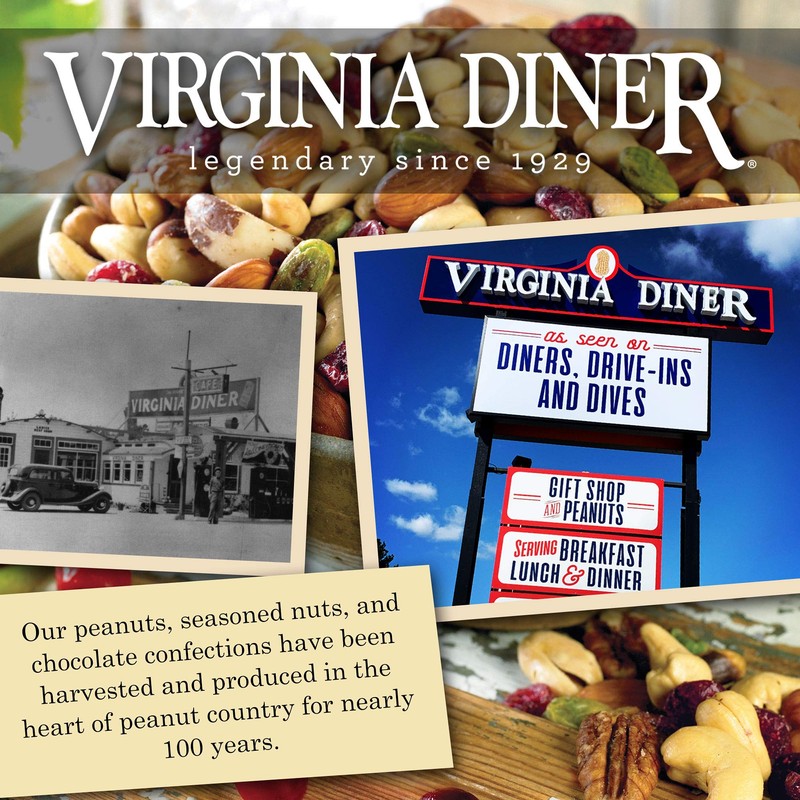 Virginia Diner Old Bay Seasoned Virginia Peanuts - Non-GMO, Preservative