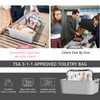 2 Pcs TSA Approved Clear Travel Toiletry Bag for Traveling,