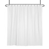 Polyester Shower Curtain Waterproof with Hooks Weighted Hem 200x200cm