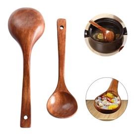 Natural Wood Soup Ladle Made of Wood Soup Ladle Soup Spoon Wood Natural Wood Soup Spoon Japanese Soup Spoon with Long Handle Soup Spoon Made of Natural Wood Woodware Spoon for Wood Kitchen Appliance