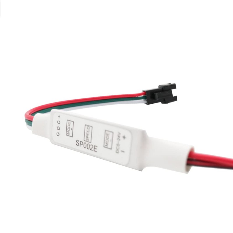 Vrabocry WS2811 WS2812B SK6812RGB Addressable LED Light Portable 3Key Mini