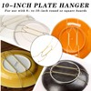 Invisible Steel Wall Plate Hangers (Set of 4) for Decorations