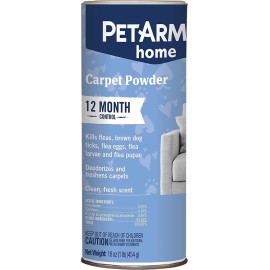 Pet Armor Home Carpet Powder for Fleas and Ticks,Protect Your Home from Fleas ,Deodorizes