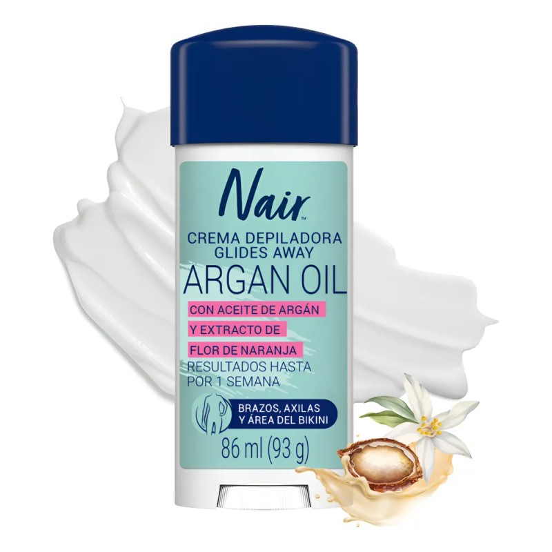 Nair Crema Depiladora Glides Away Argan Oil 86 Ml