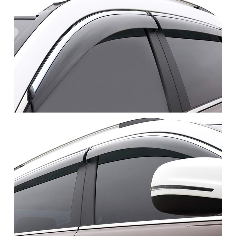 SHIBIDEBAOHUA Side Window Deflectors Wind Rain Guards Compatible with Lexus