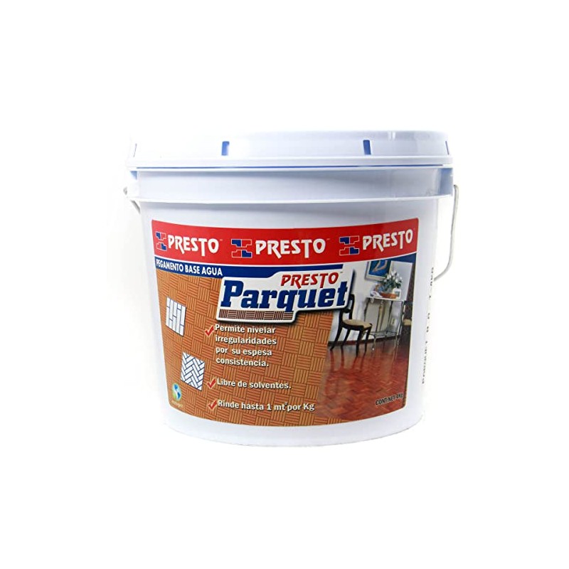 PEGAMENTO PARA PISO PRESTO PARQUET BASE AGUA (4 KG)