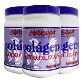 Kit 3 Colágeno Hidrolizado Puro Cahuenga 500g                                                                                                         