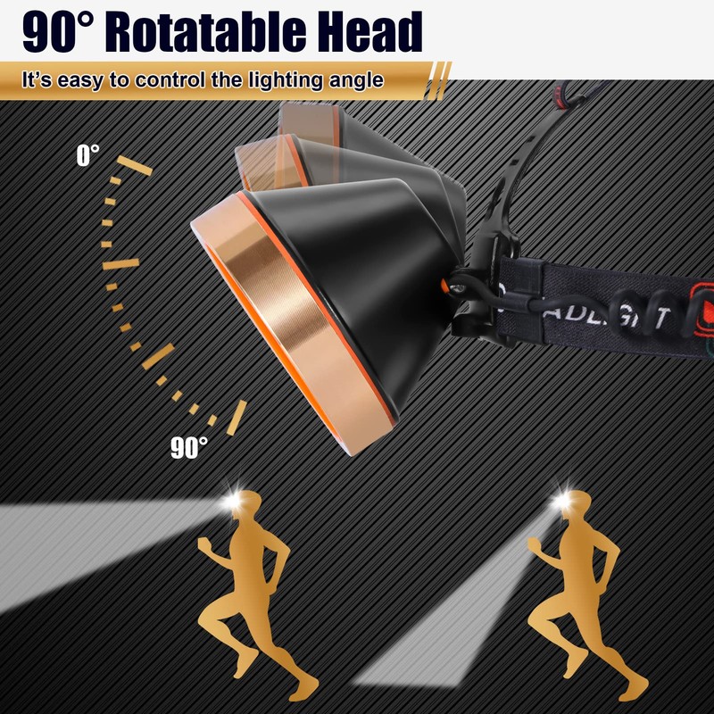 Hunting friends LED Rechargeable Headlamp Spotlight Headlight Waterproof Head Flashlight