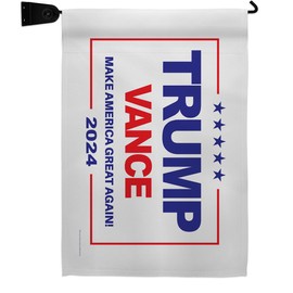 Trump Flag Trump Vance Flag Mailbox Pole Kit Wall Mount Yard Home Porch Rally Survivor 2024 President 47 MAGA Sign Patio Poster Patriotic Decorations, Republican Gifts Made in USA