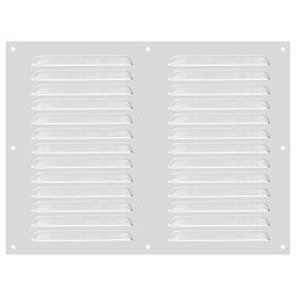 PATIKIL 12x16 Inch Aluminum Vent Cover, Screen Air Grille Ventilation Cover HVAC Louvered Grill Built-in Mesh for Home Kitchen Fireplace Bathroom Wall Ceiling, Silver