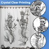 Mermaid Shower Curtain for Gothic Bathroom Decor- Gothic Shower Curtain