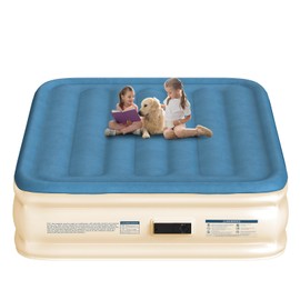 DIVON Air Mattress Full with Built in Pump,15''Thicken Inflatable Mattress in 3 Mins,Foldable Blow Up Mattress,Portable Full Size Air Mattress for Camping,Travel&Floor,Air Bed for Adults,660lbs