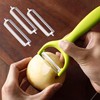 Heyumybit 4 Pcs Stainless Steel Peeler Replacement Blade,Potato Peeler,Multifunctional Replacement