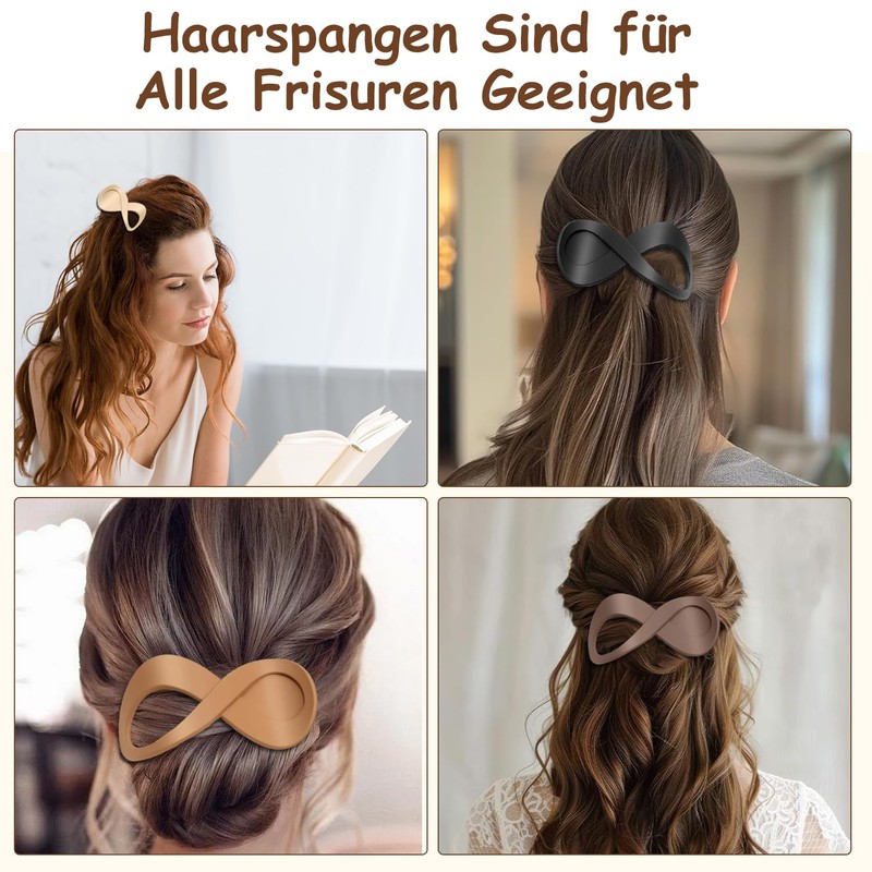 Pack of 4 Flat Hair Clips