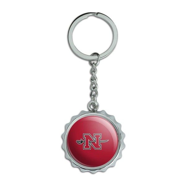 Nicholls State University Primary Logo Keychain Chrome Plated Metal Pop