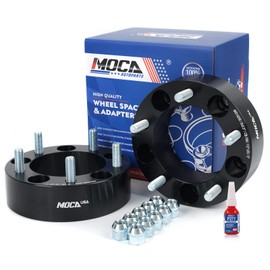 MOCA 2PCS 2" Wheel Spacers 5x5.5 Bolt Pattern 108mm Hub Bore fit 76-01 for Dodge Ram charger/1500/1500 Van, 63-06 for Ford F-100 Pickup/E-150/Bronco, 63-86 for Jeep CJ3/CJ5/CJ6/CJ7, 89-06 for Suzuki