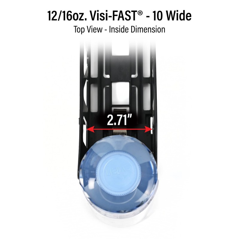Display Technologies Visi-FAST Spring Push Drink Dispenser, Refrigerator Organizers and