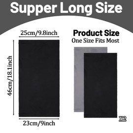 2 Pieces Dreadlock Cap Wide Elastic Loc Cap Long Head Tube Headbands Wrap Braid Cover for Full Hair, Stocking Sleep, Unisex Men Women Hair Accessories