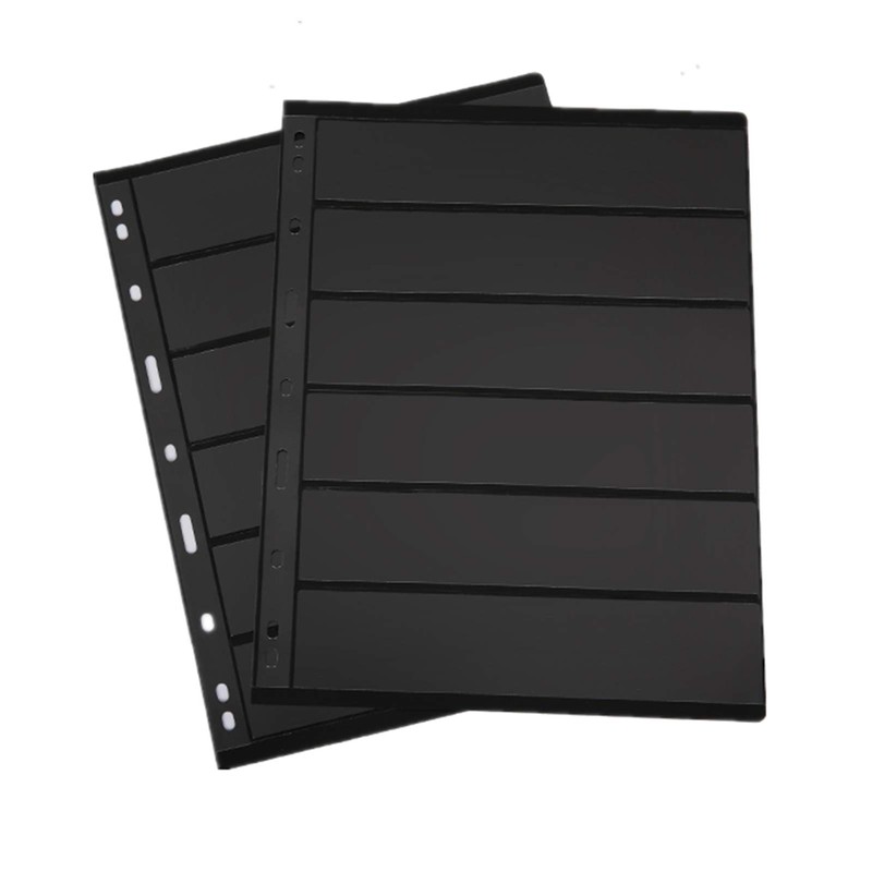 MUROAD Stamp Pages for Stamp Album Binder, 10 Sheets 6S